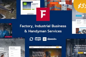 Fortis v1.0.0 – 工厂工业商业和杂工服务 WordPress 主题