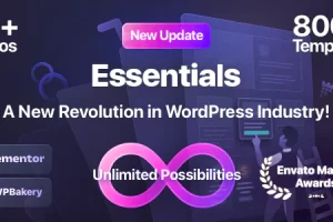 Essentials v3.1.3 – 多用途 WordPress 主题