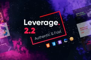 Leverage v2.1.4 – 代理 Bootstrap HTML 模板