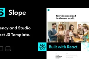 Slope – 响应式代理和 Studio React JS 模板