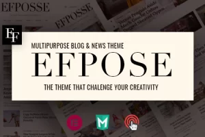 Efpose v2.1.1 – 多用途博客和报纸主题