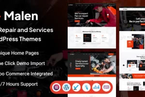 Malen v1.0 – 汽车服务和维修 WordPress 主题