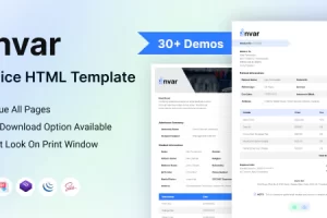 Invar – 发票 HTML 模板