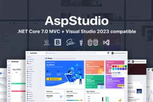 AspStudio v4.1 – ASP.NET Core 7.0 MVC Bootstrap 5 管理模板