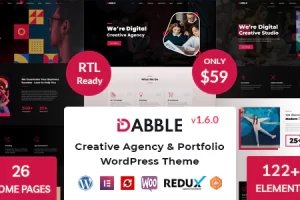 Dabble v1.6 – 创意机构和作品集 WordPress 主题