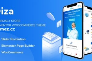 Diza v1.2.9 – 药店 Elementor WooCommerce 主题