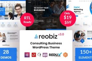 Reobiz v4.9.7 – 咨询业务 WordPress 主题
