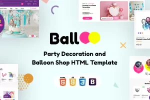 Balloo – 派对装饰和气球商店HTML模板