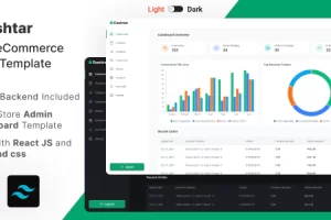 Dashtar v4.0.1 – React 电子商务管理模板