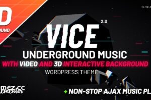 Vice v2.5.0 – 地下音乐 Elementor WordPress 主题