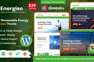 Energiso v1.0 – 太阳能和可再生能源 WordPress 主题