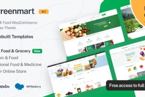 GreenMart v4.1.4 – 有机食品 WooCommerce WordPress 主题