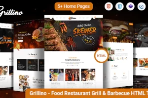 Grillino – 烧烤、餐厅和食品 HTML 模板