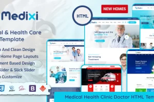 Medixi – 健康医生诊所和医疗护理 HTML 模板