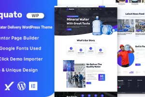 Aquato v1.0.0 – 饮用水输送 WordPress 主题