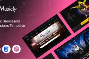 Musicly – 乐队和音乐家 HTML 模板