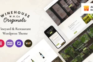 Wine House v3.9 – 葡萄园和餐厅酒类商店 WordPress 主题