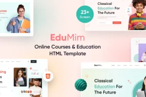 Eduim – Tailwind CSS 教育 HTML 模板