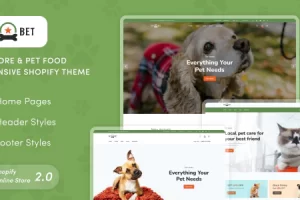 PetBest – 宠物商店和宠物食品响应式 Shopify 主题