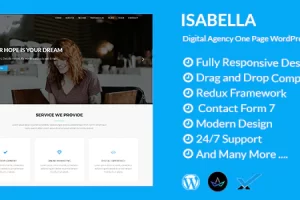 Isabella v1.7 – 数字机构一页 WordPress 主题