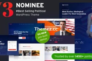 Nominee v3.8 – 候选人/政治领袖的政治 WordPress 主题