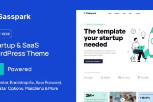 Sasspark – 启动 WordPress 主题 – 2 八月 2023