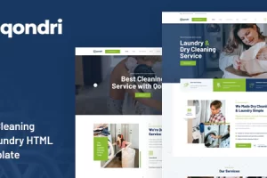 Qondri – 干洗和洗衣 HTML 模板