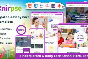 Knirpse – 幼儿园、儿童和婴儿护理 HTML 模板