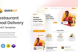 Quickeat – 食品配送和餐厅 HTML 模板