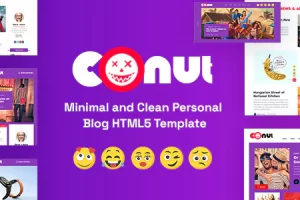 Conut – 最小且干净的个人博客 HTML5 模板