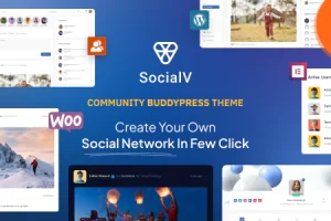 SocialV v2.0.3 – 社交网络和社区 BuddyPress 主题