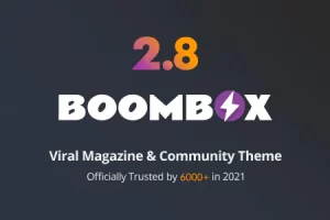 BoomBox v2.8.6 – 病毒杂志 WordPress 主题