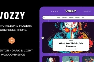 Vozzy v1.02 – 现代与新粗野主义 WordPress 主题