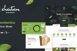 Chaitan v1.2.5 – 茶叶生产公司和有机商店 WordPress 主题