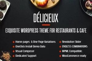Delicieux v1.0 – 创意餐厅WordPress主题