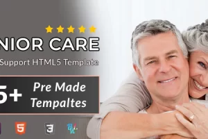 Senior Care – 老年人支持 HTML5 模板