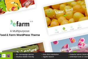 eFarm v2.0.4 – 多用途食品和农场 WordPress 主题