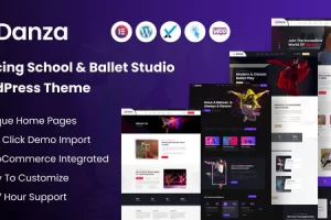 Danza v1.0.0 – 舞蹈学校和芭蕾舞工作室 WordPress 主题