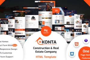 Konta – 建筑和房地产公司 HTML 模板