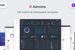 Adminto – PHP 管理仪表板模板
