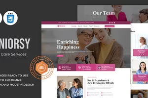 Seniorsy – 高级护理服务 HTML 模板