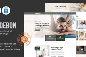 Tudebon – 脊椎按摩疗法和物理治疗 HTML 模板