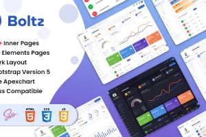Boltz – 加密管理和仪表板 Bootstrap 5 模板