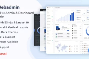 Web 管理 – Laravel 管理和仪表板模板