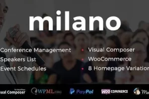 Milano v1.1.2 – 活动和会议 WordPress