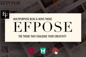Efpose v2.1.2 – 多用途博客和报纸主题
