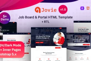 Jovie v1.5 – 求职板和门户 HTML 模板