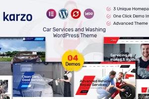 Karzo v1.7 – 汽车服务和洗涤 WordPress 主题