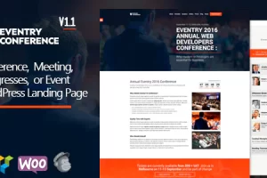 Eventry v1.2.7 – 会议聚会登陆页面 WordPress 主题