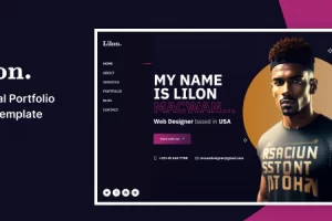 Lilon – 个人作品集 ReactJs 模板